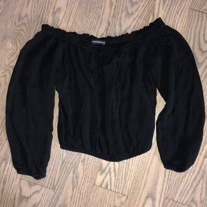 Black Brandy Melville Off the Shoulder Top